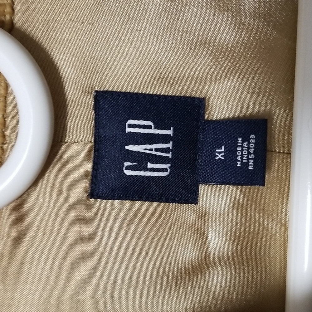 Gap Corduroy Double Breasted Jacket Tan XL - Picture 3 of 8